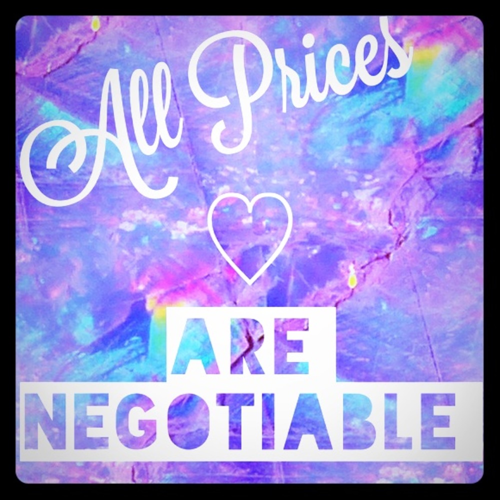 All prices are negotiable